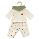 Heless poppen ribfluwelen broek hartjesconfetti, 28-35 cm
