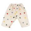 Heless poppen ribfluwelen broek hartjesconfetti, 35-45 cm