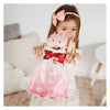 Heless poppenjurk winterprinses lumi met kroon en cape - maat 28-35 cm