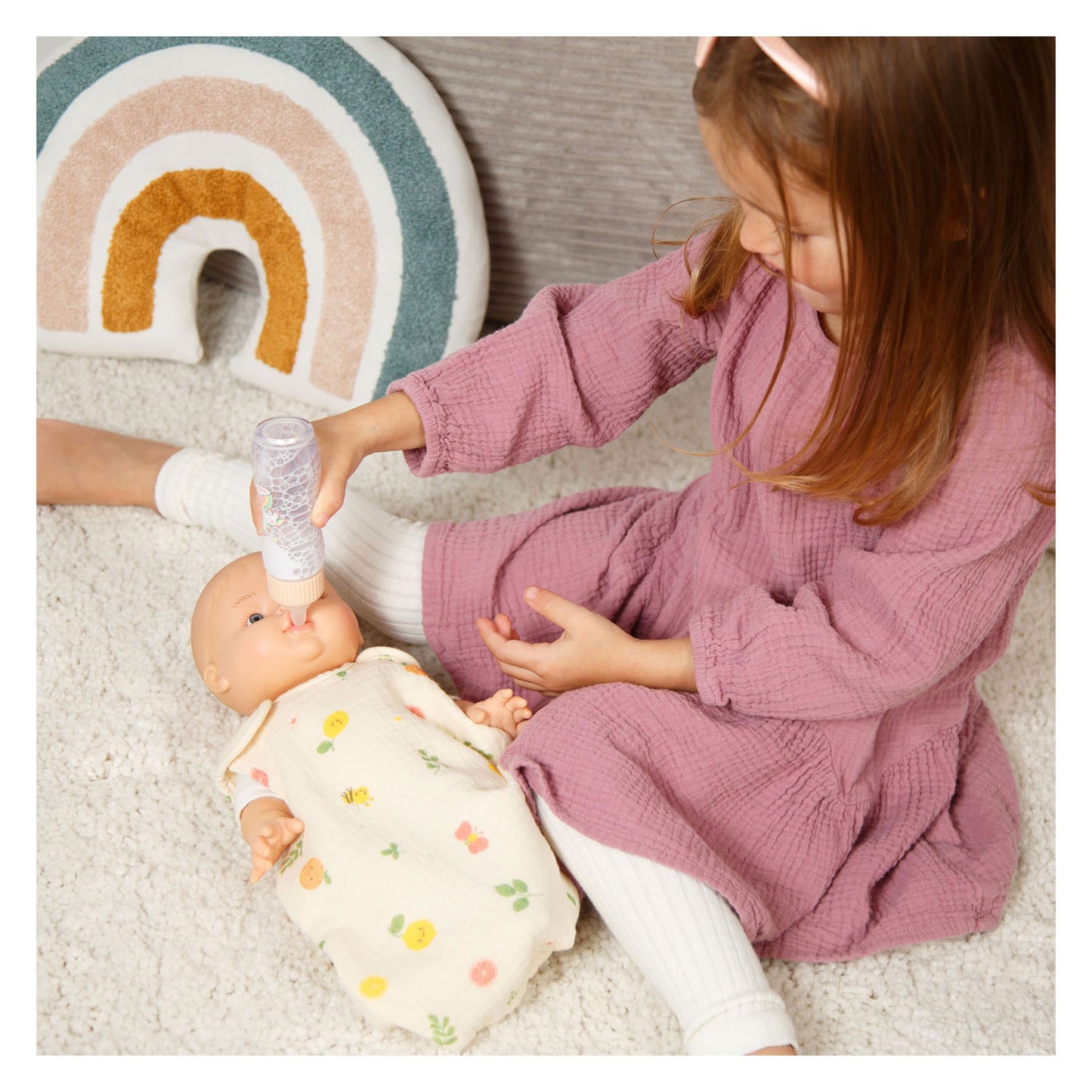 Heless slaapzak voor poppen cheeky fruits - maat 28-35 cm