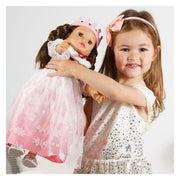 Heless poppenjurk winterprinses lumi met kroon en cape - maat 35-45 cm - afbeelding 3