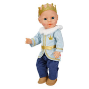 Heless poppenoutfit winterprins luka met kroon en kraag - maat 35-45 cm - afbeelding 2