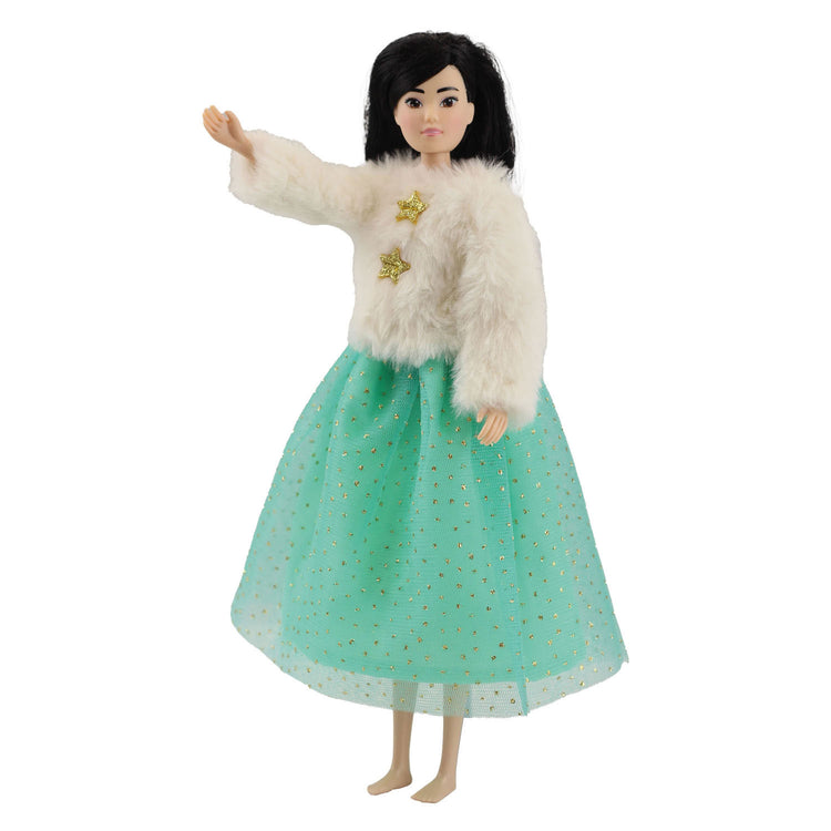 Heless pluche jasje yuki met tule rok voor modepoppen - 29cm