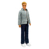Heless geruit overhemd met jeans voor modepoppen - 29cm