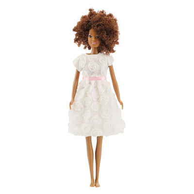 Heless witte jurk voor modepoppen - 29cm