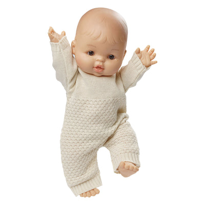 Heless meisjes babypop met gebreide romper - 34cm