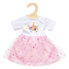Heless meisjes babypop met eenhoornjurk hannah - 34cm