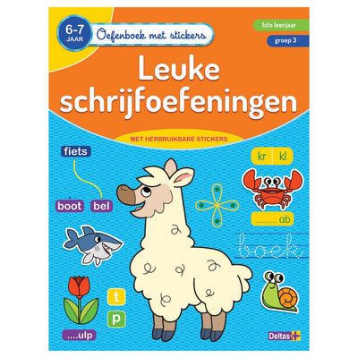 Deltas Oefenboek met Stickers Leuke Schrijfoefeningen (6-7 jaar)