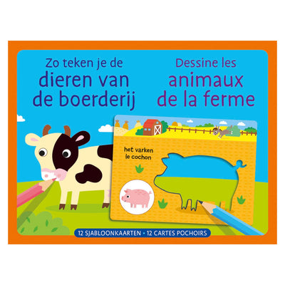 Deltas sjabloonkaarten - zo teken je de dieren van de boerderij