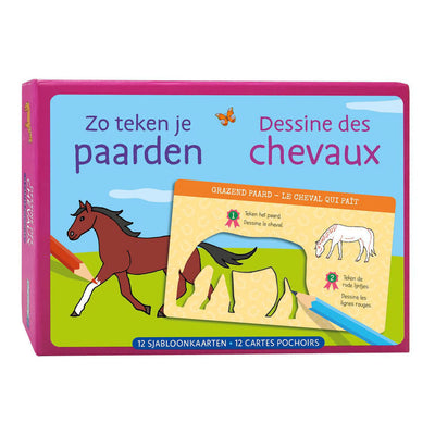 Deltas sjabloonkaarten zo teken je paarden