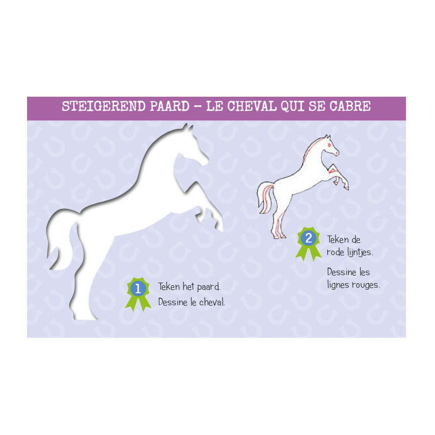 Deltas sjabloonkaarten zo teken je paarden