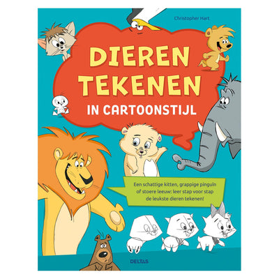 Deltas dieren tekenen in cartoonstijl