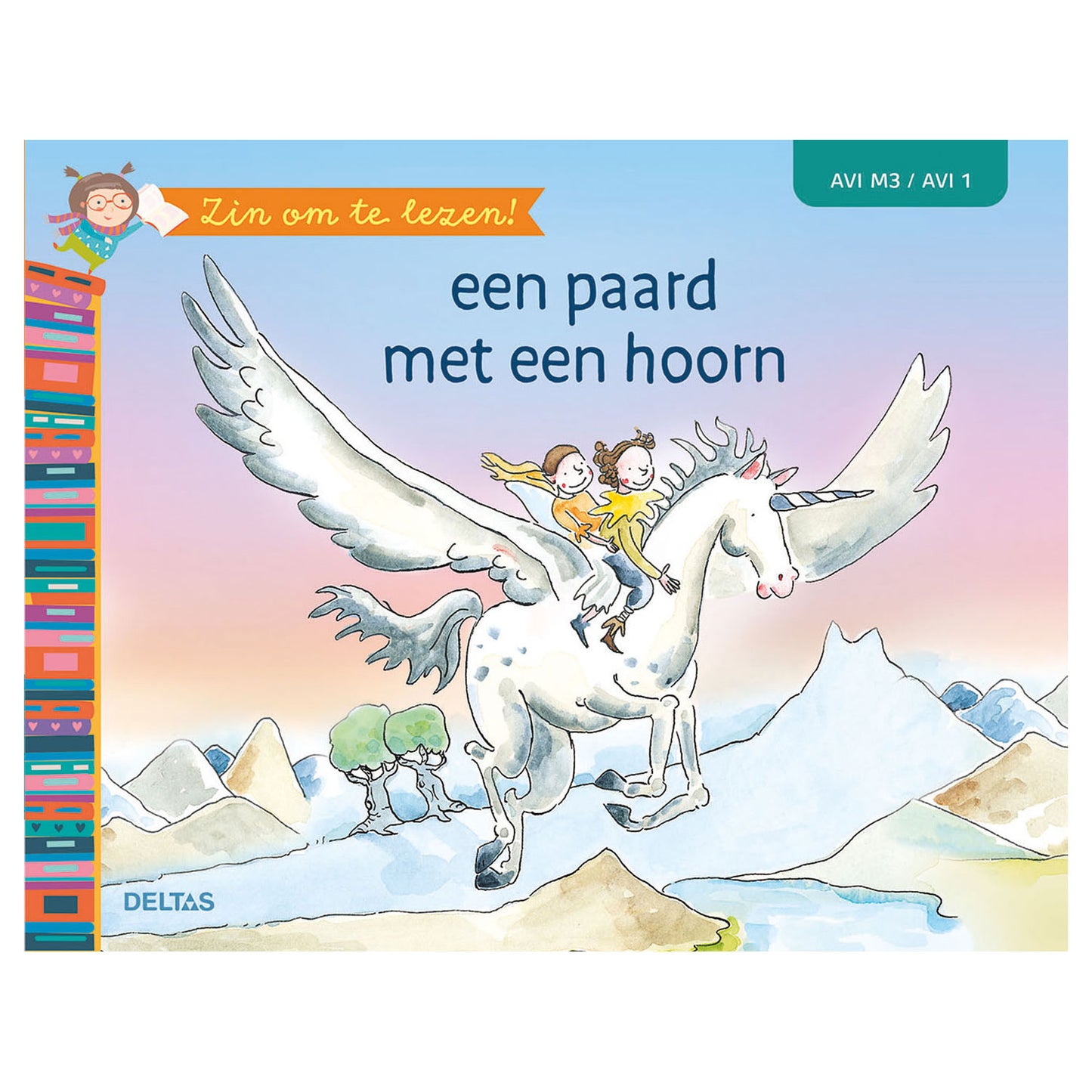 Deltas zin om te lezen! een paard met een hoorn (avi-m3)