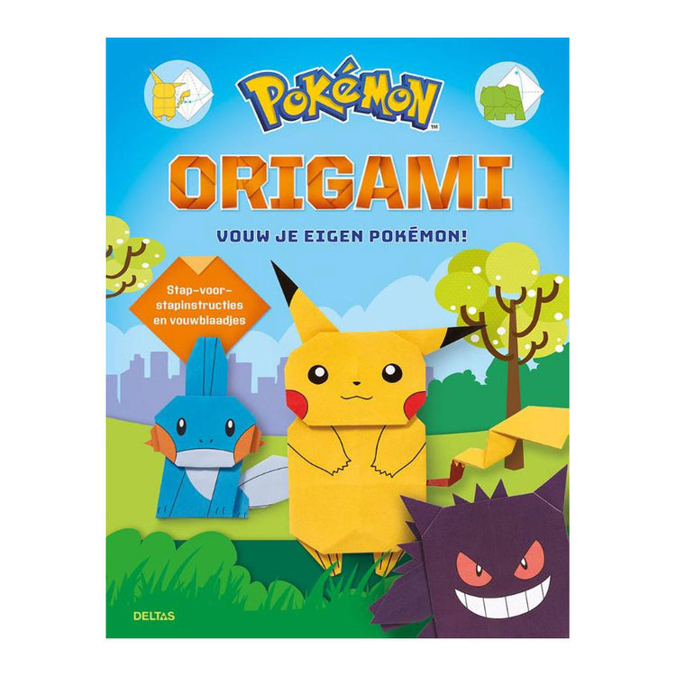 Deltas pokemon origami vouwen knutselboek
