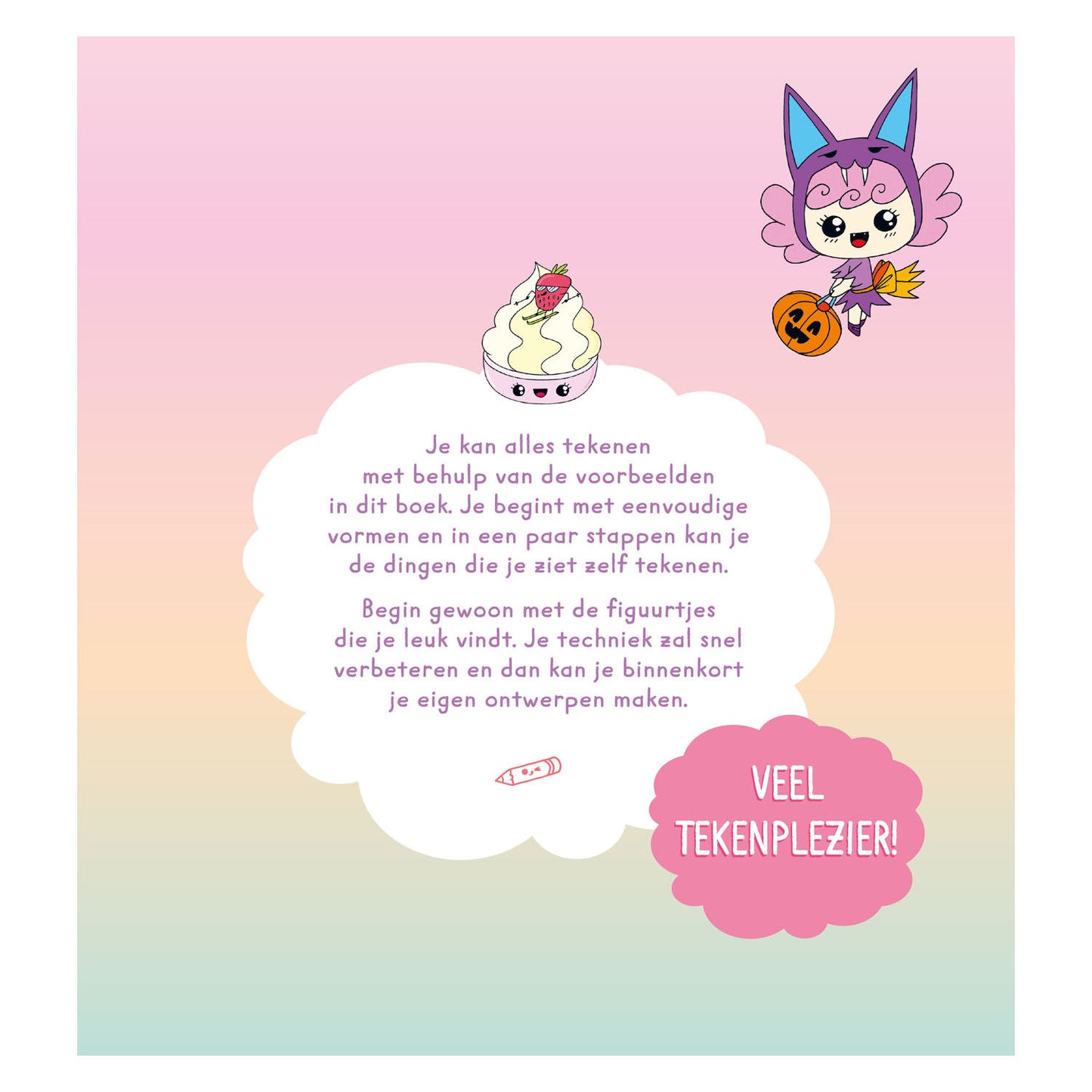Deltas stap voor stap kawaii leren tekenen