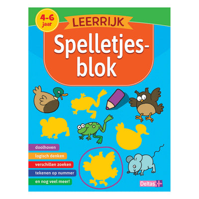 Deltas leerrijk spelletjesblok (4-6 j.)