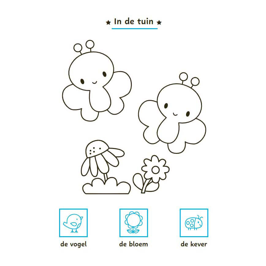 Deltas mijn eerste woordjes kleur- en stickerboek - 3-5 jaar