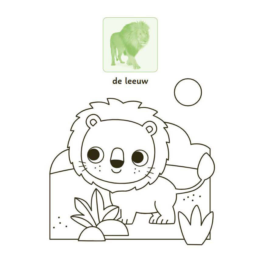 Deltas lieve dieren kleur- en stickerboek - 3-5 jaar