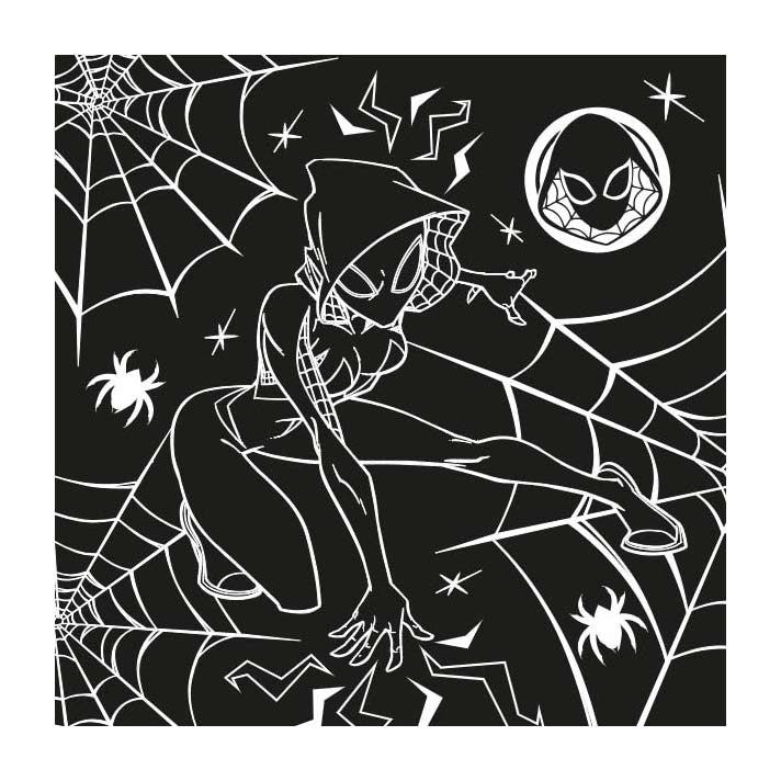 Deltas marvel spider-man kraskaarten