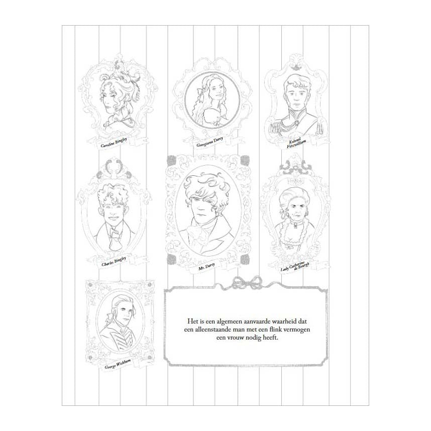 Deltas pride prejudice kleurboek voor volwassenen