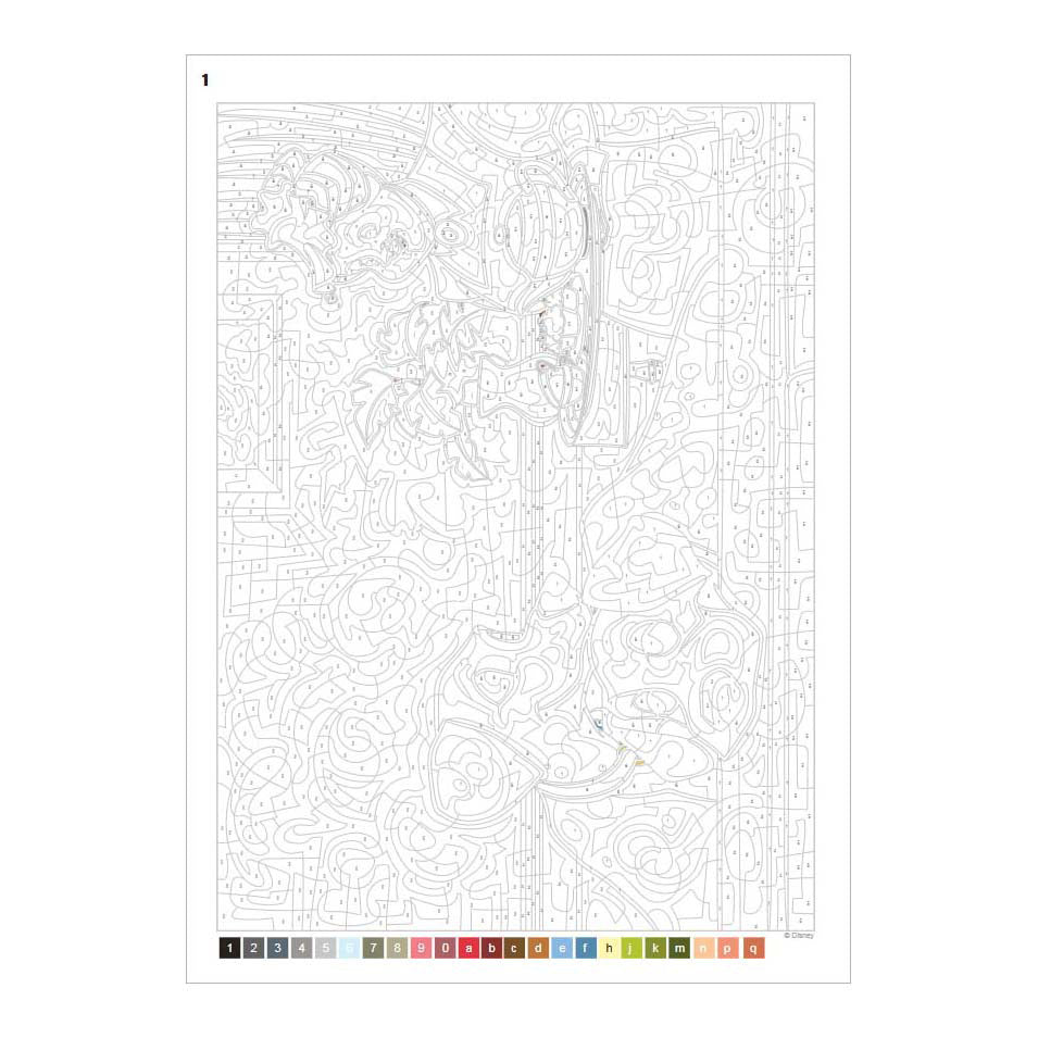 Deltas disney love stories - kleuren op nummer voor volwassenen