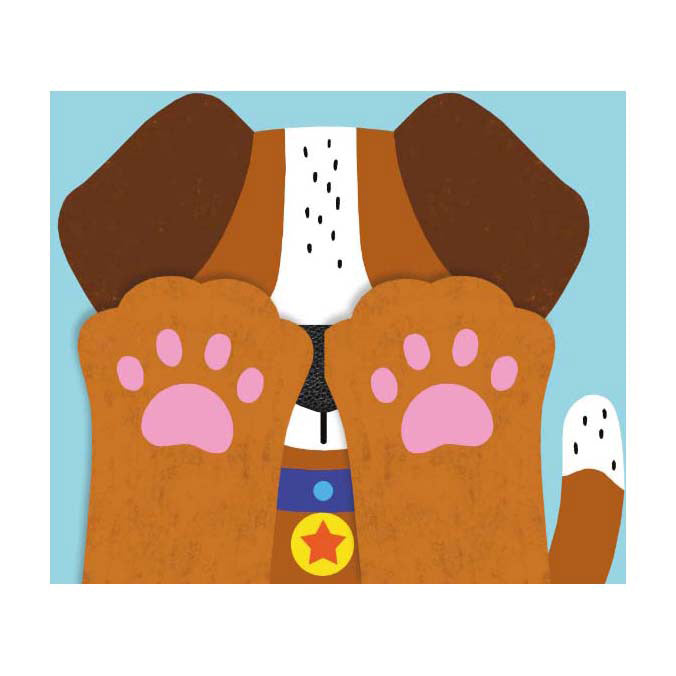 Deltas kiekeboe lieve puppy - kartonboekje met flapjes