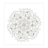 Deltas kawaii mandala kleurpret - afbeelding 4