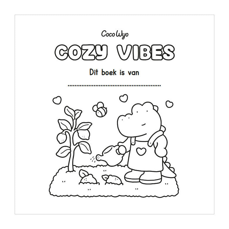 Deltas cozy vibes cute comfy kleurboek coco wyo