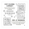 Deltas cozy vibes cute comfy kleurboek coco wyo