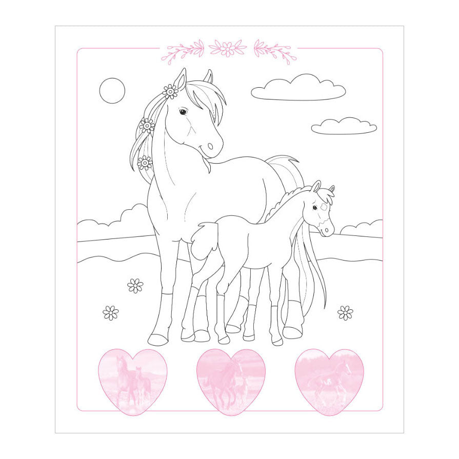 Deltas dream horses sticker parade - kleurboek