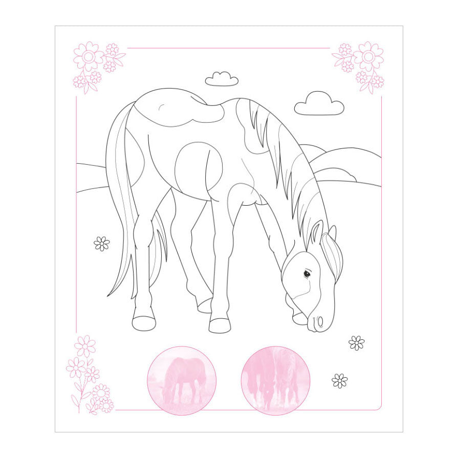 Deltas dream horses sticker parade - kleurboek