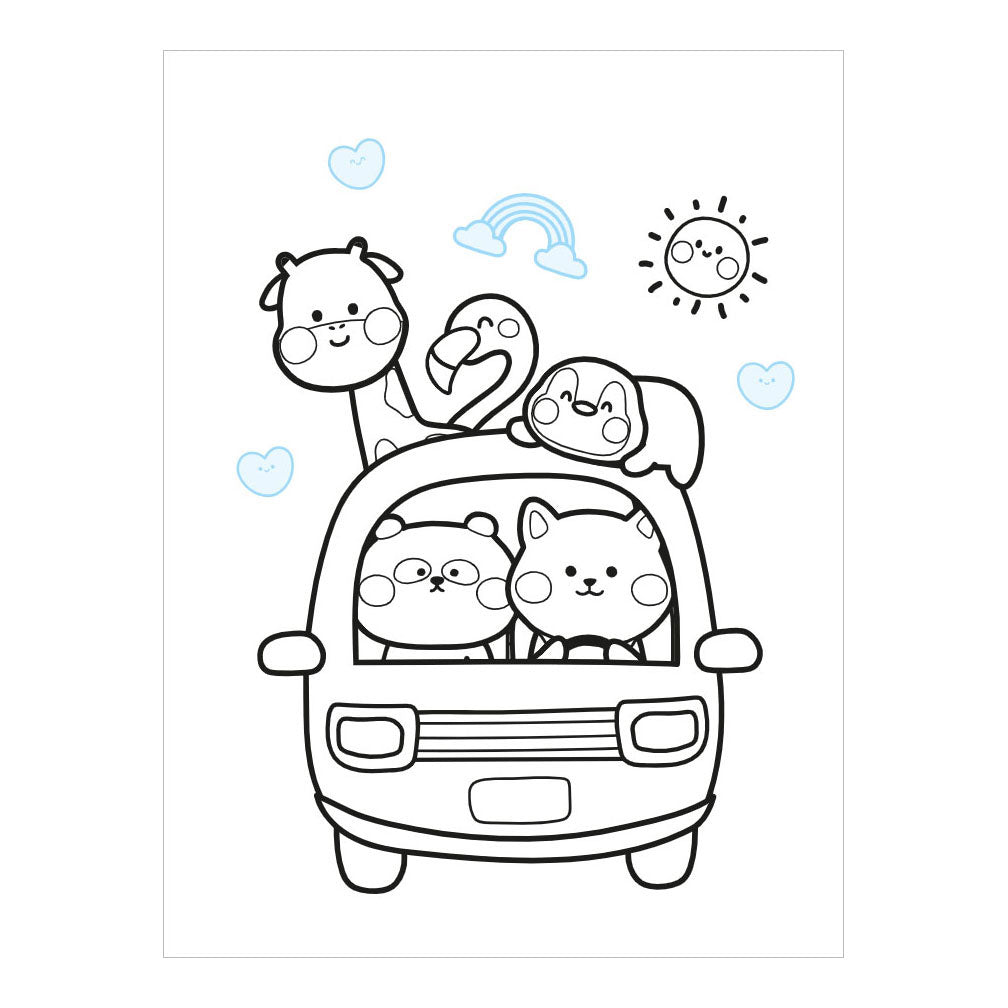 Deltas kawaii color and sticker fun kleurboek