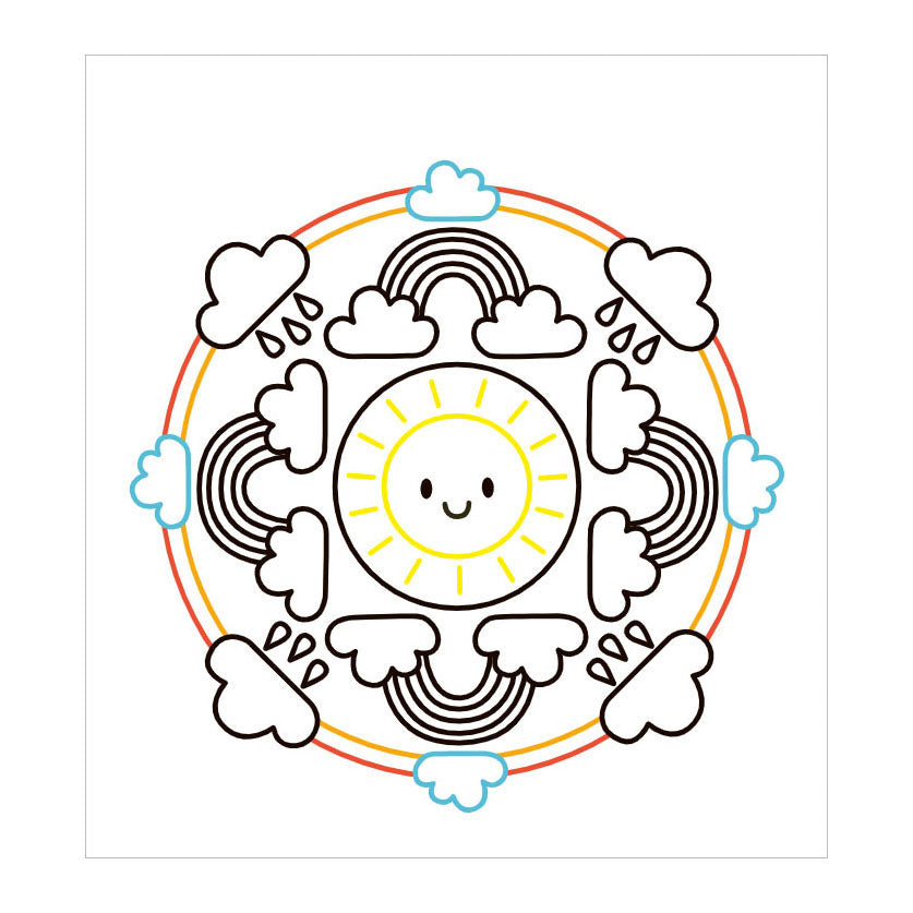 Deltas happy mandala color kleurboek