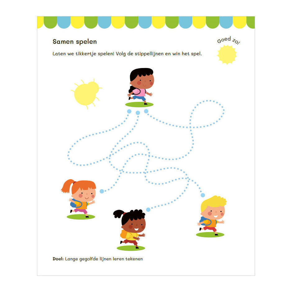 Deltas vakantie oefenboek met stickers naar groep 2