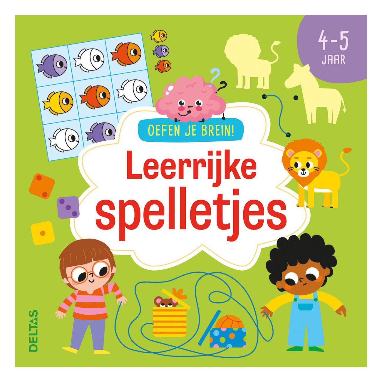 Deltas oefen je brein! leerrijke spelletjes - 4-5 jaar