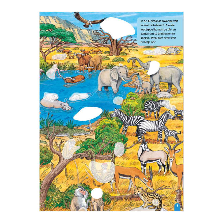 Deltas mijn leuke zoekboek met stickers - dieren