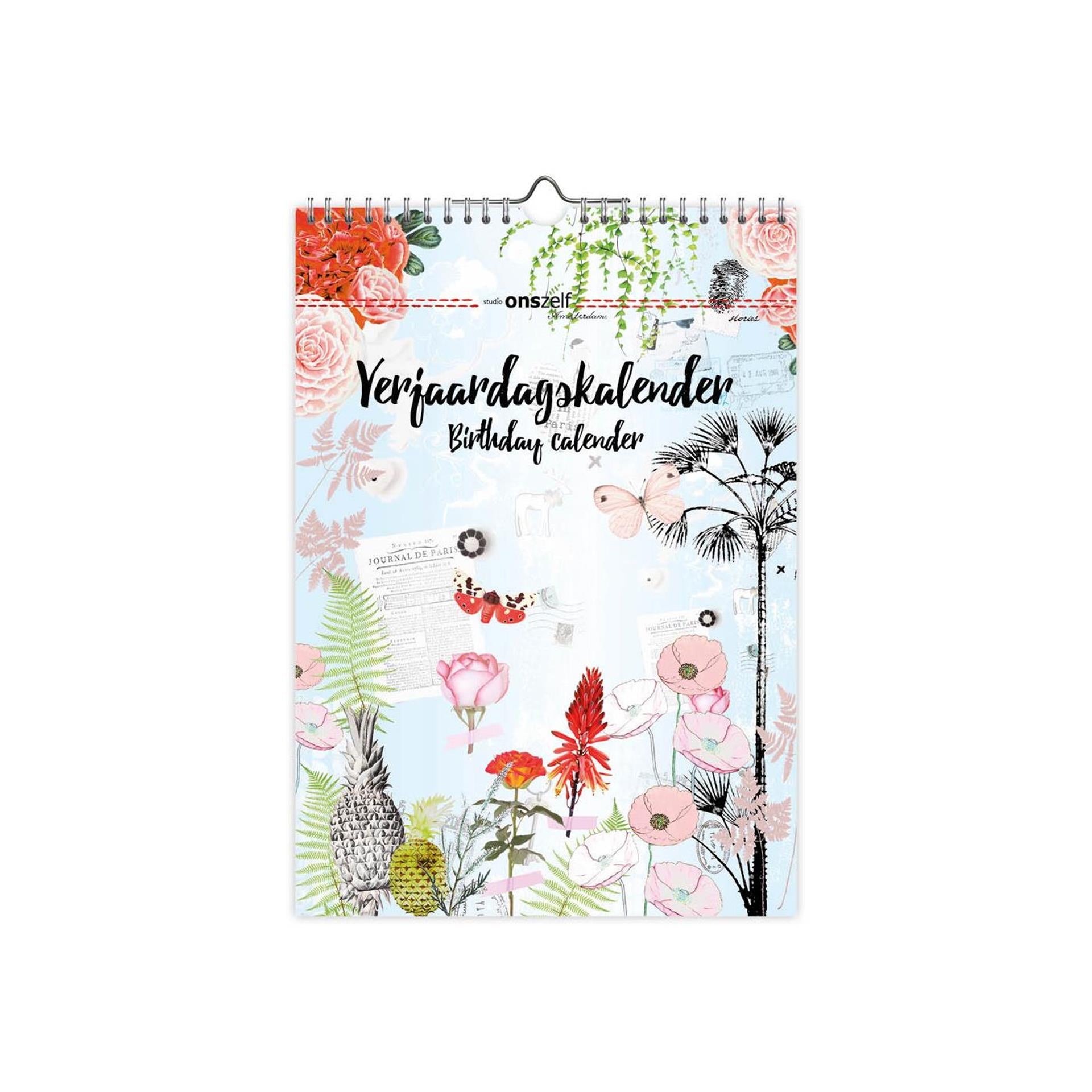Comello verjaardagskalender studio onszelf a4 21x30cm