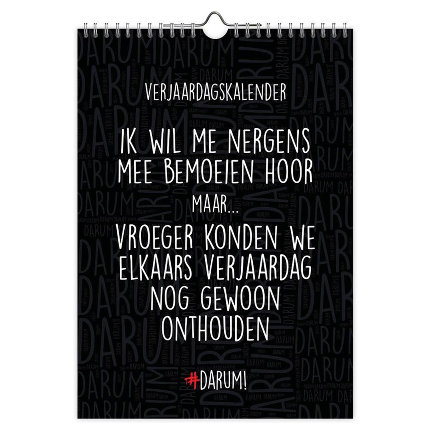 Comello verjaardagskalender darum a4 formaat