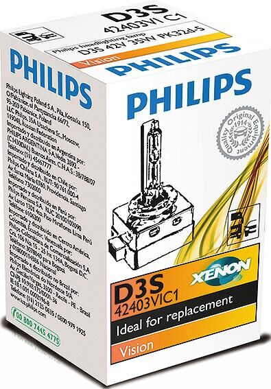 Philips hauptlampe xenon vision d3s vision c1 .