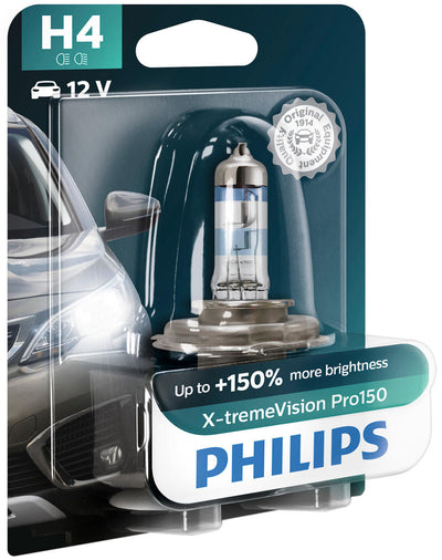 Philips hoofdlamp x-tremevision pro 150 lamp h4 12v xtreme vis.pro150