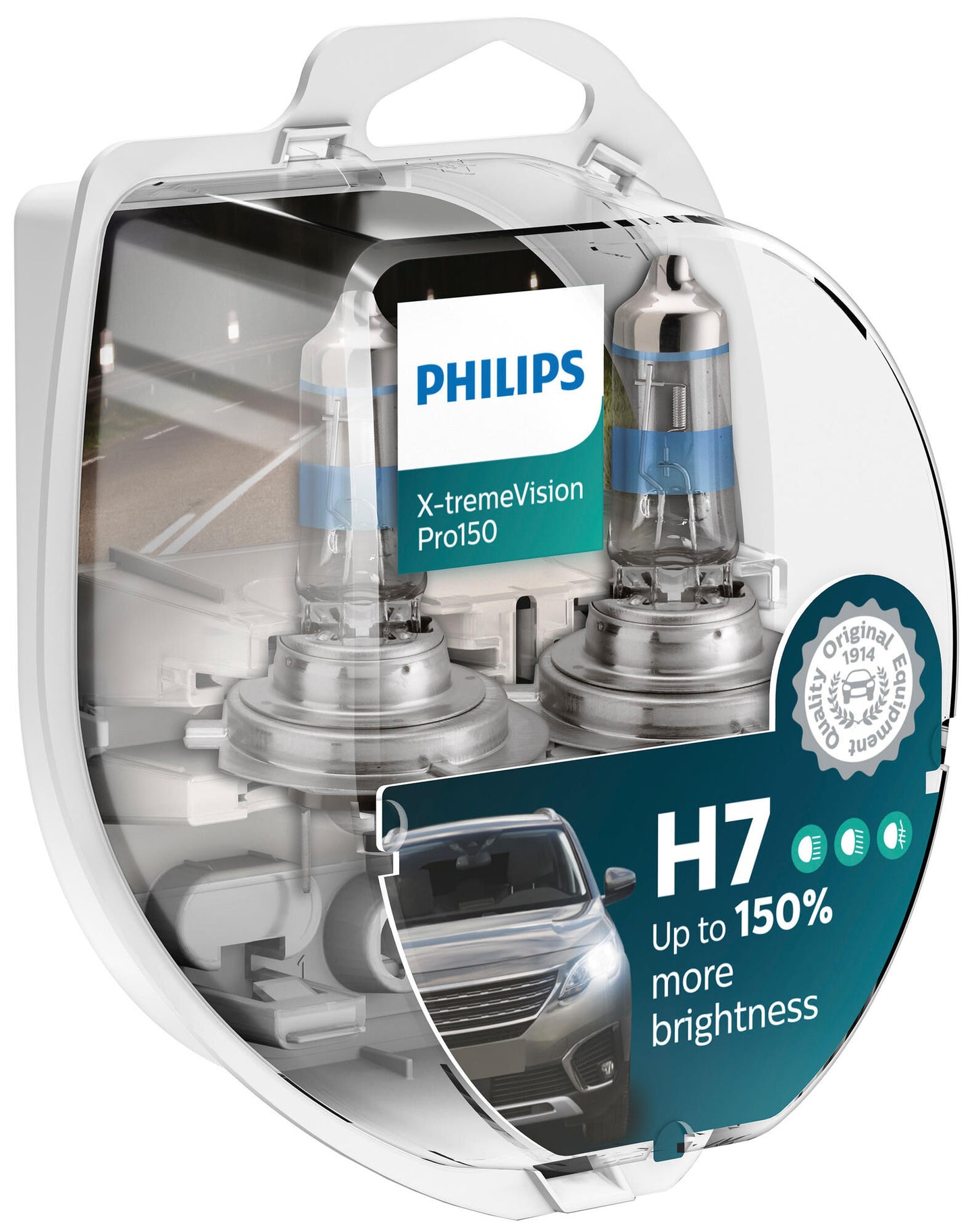 Philips hoofdlamp x-tremevision pro 150 . lamp h7 12v kit xtreme vis.pro150