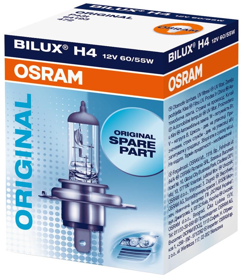 Osram koplamp hal.lamp h4 12v 60 55w