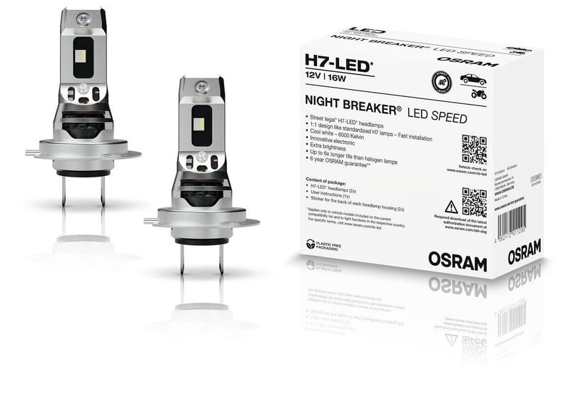 Osram hoofdlamp night breaker led speed van lamp h7 led speed 12v16w night breaker