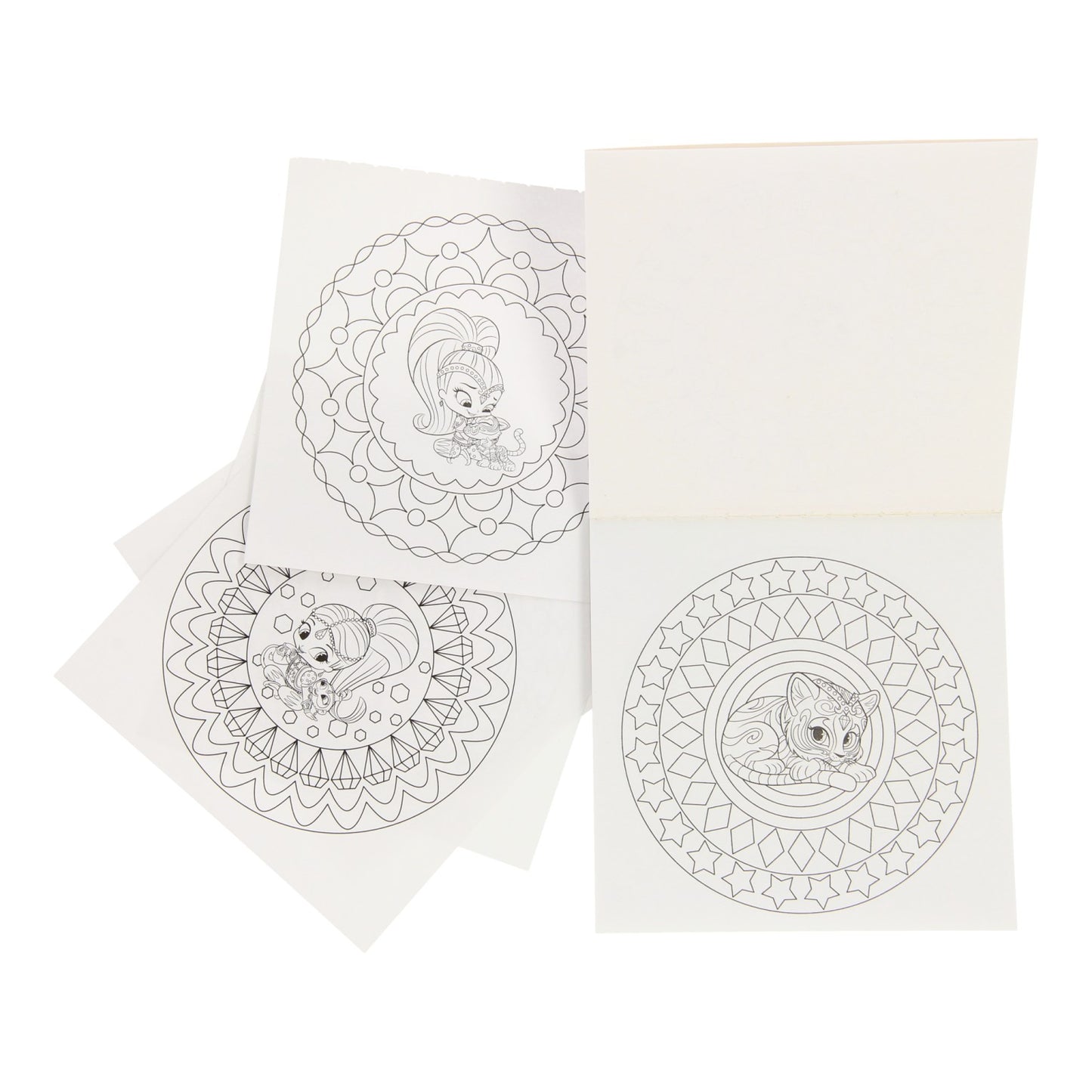 shimmer shine mini mandala kleurboek