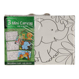 Wins holland canvas schilderset wilde dieren, set van 3 stuks - afbeelding 1