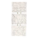 Wins holland canvas schilderset wilde dieren, set van 3 stuks - afbeelding 2