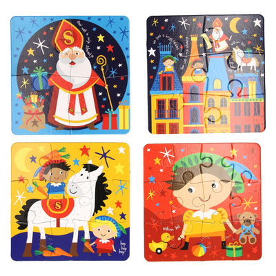 Sinterklaas 4in1 puzzel 4-12 stukjes