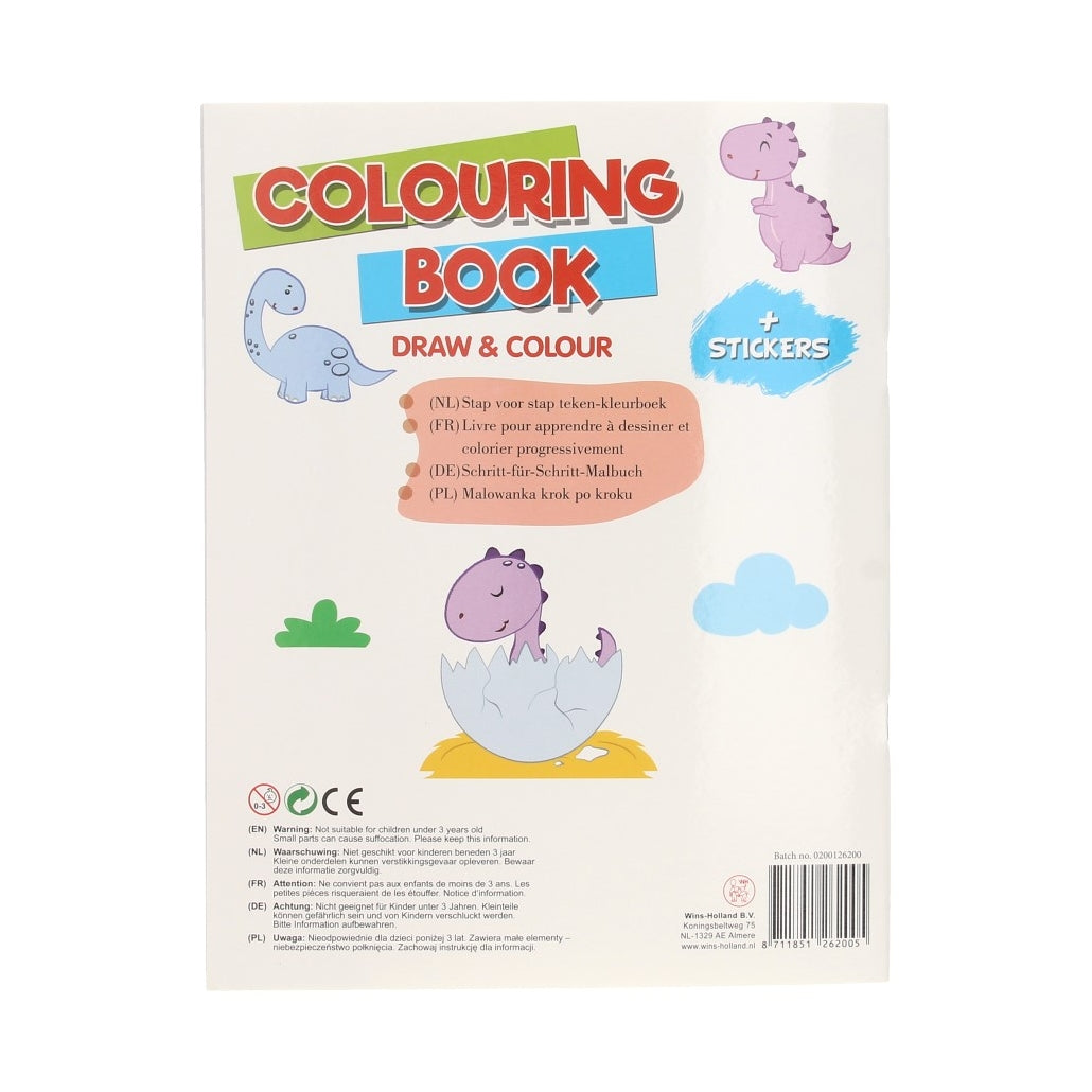 Leer tekenen kleurboek met stickers