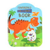 Fantastico Kleur- en Stickerboek - Dinosaurus - afbeelding 1