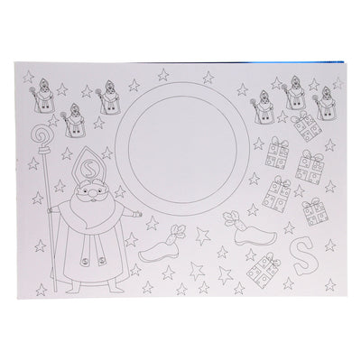 Wins holland placemats kleurboek sinterklaas, 12st.